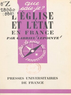 cover image of Les rapports de l'Église et de l'État en France